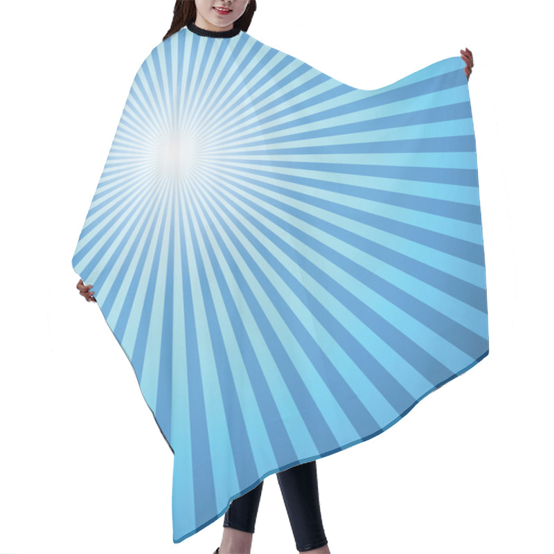 Personality  Blue Striped Background Hair Cutting Cape