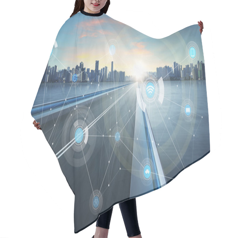 Personality  Smart City Infrastructure Hair Cutting Cape