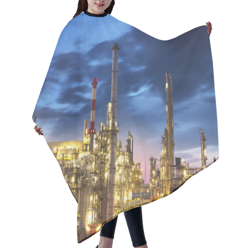 Personality  Oil Refinery At Twilight - Factory Hair Cutting Cape