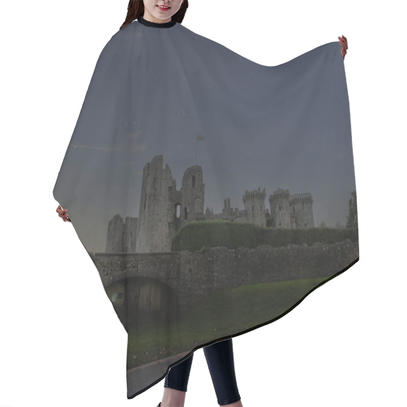 Personality  A Comet In The Night Sky Over Raglan Castle In Monmouthshire, Wales Hair Cutting Cape