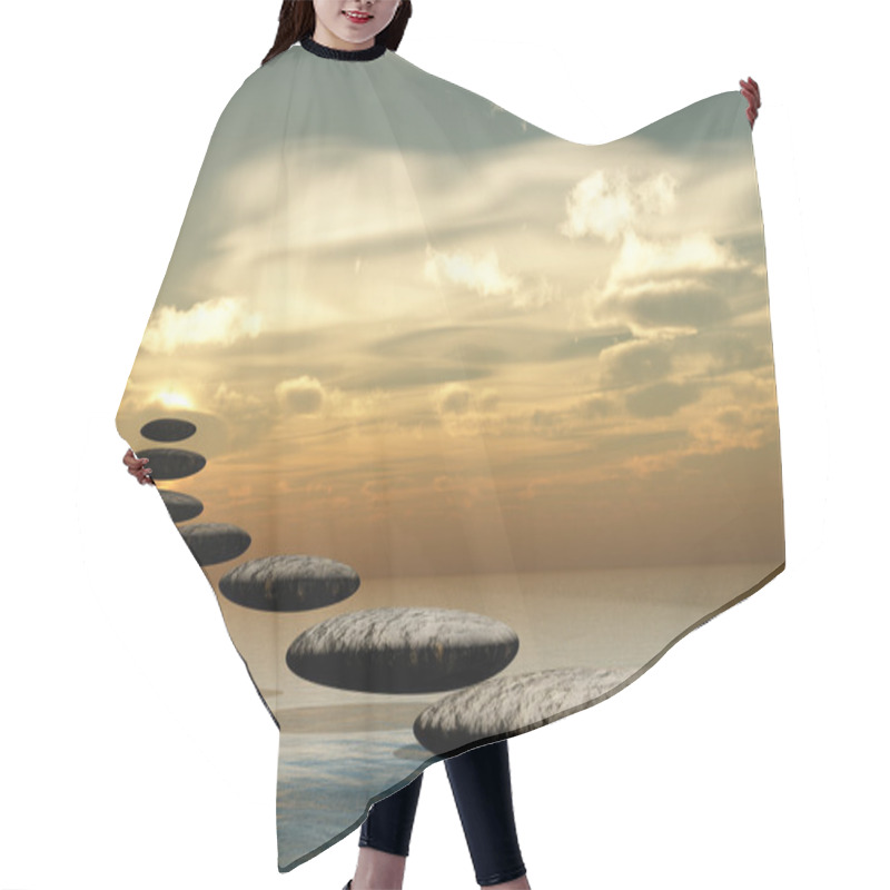 Personality  Path Form Zen Stone To Sun Hair Cutting Cape