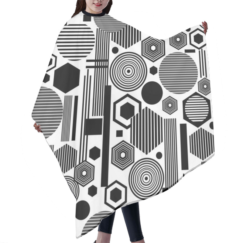 Personality  Abstract Pattern Hair Cutting Cape