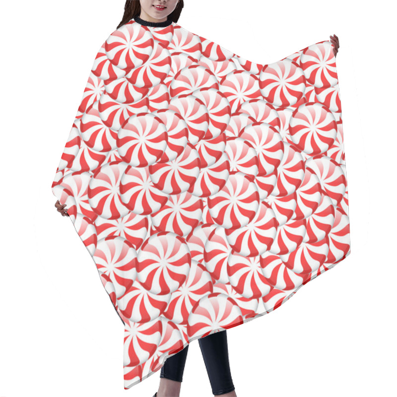 Personality  Peppermint Candies Hair Cutting Cape