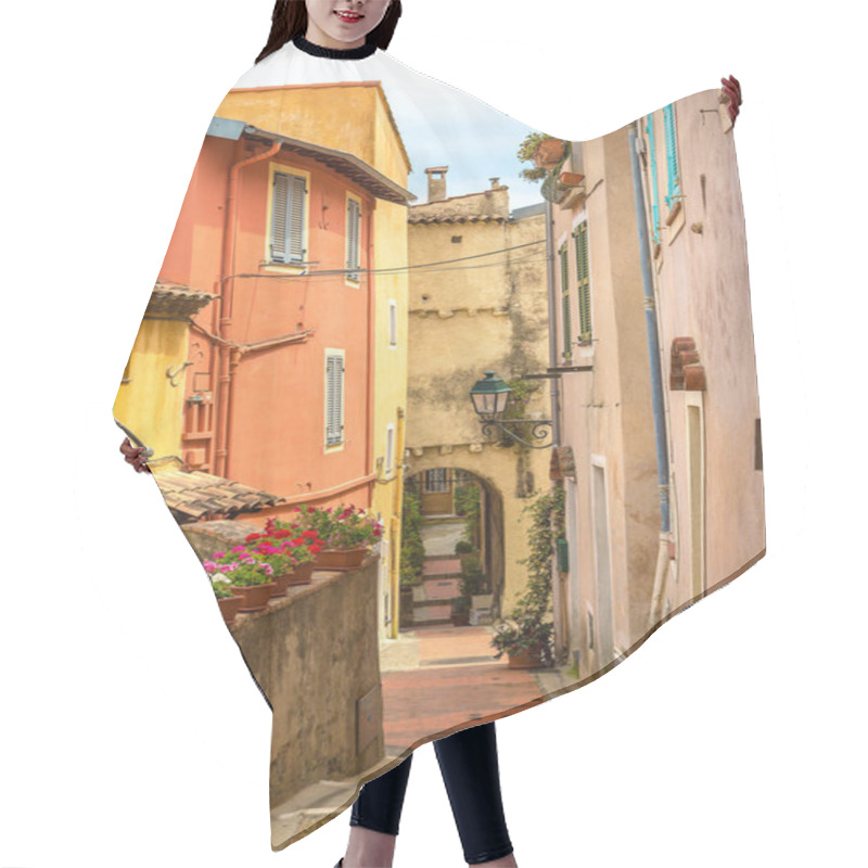 Personality  Old Narrow Street In Menton Hair Cutting Cape