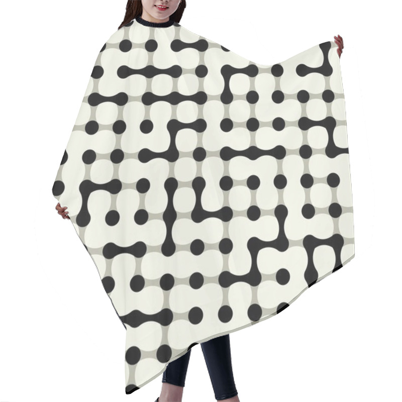 Personality  Pixel Seamless Pattern Hair Cutting Cape