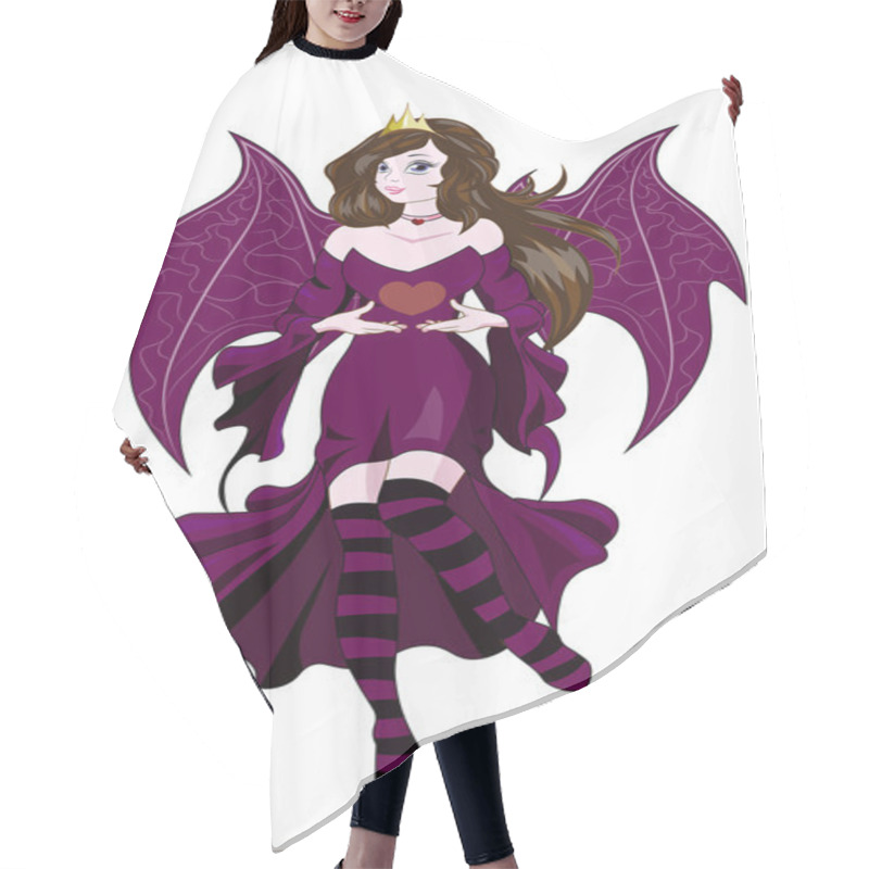 Personality  Fairy Valentines Devil Hair Cutting Cape