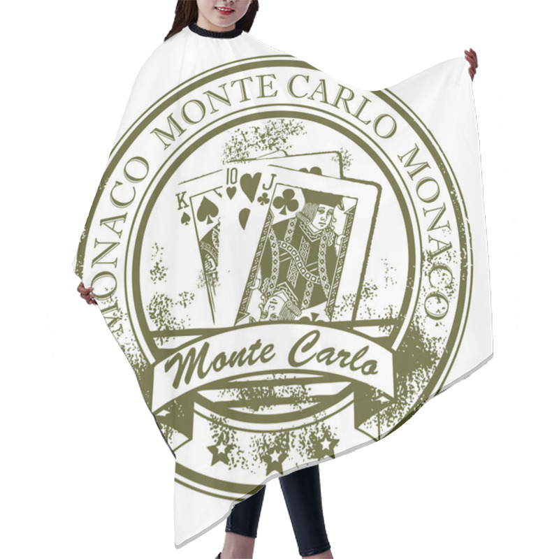 Personality  Stamp Monte Carlo, Monaco Hair Cutting Cape