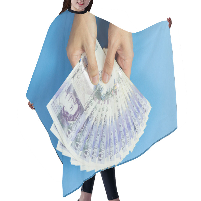 Personality  Twenty Pound Banknotes Hair Cutting Cape