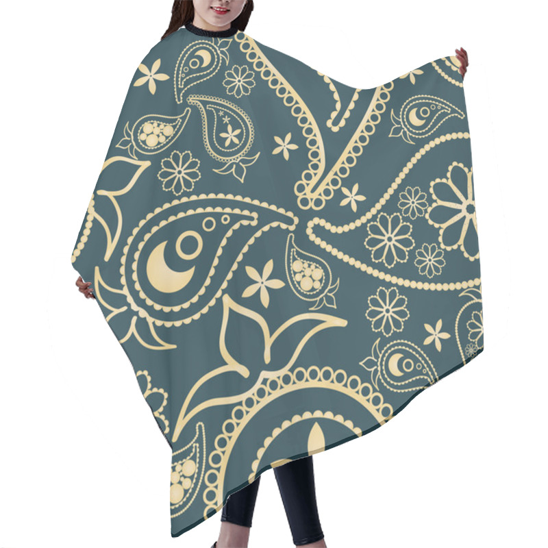 Personality  Paisley Seamless Pattern Hair Cutting Cape