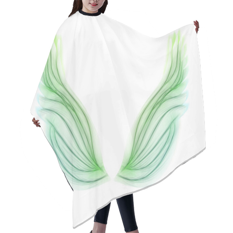 Personality  Green Wings Hair Cutting Cape