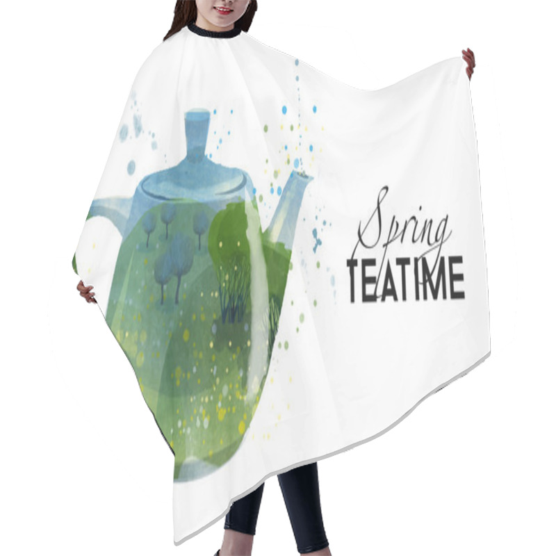 Personality  Spring Tea Time Hair Cutting Cape