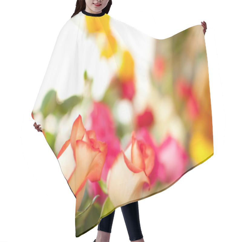 Personality  Various Flowers In The Shop Hair Cutting Cape