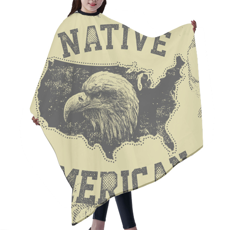 Personality  Native American Poster Hair Cutting Cape