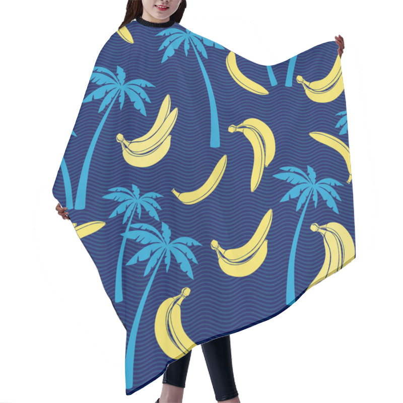 Personality  Bananas And Palm Trees Hair Cutting Cape