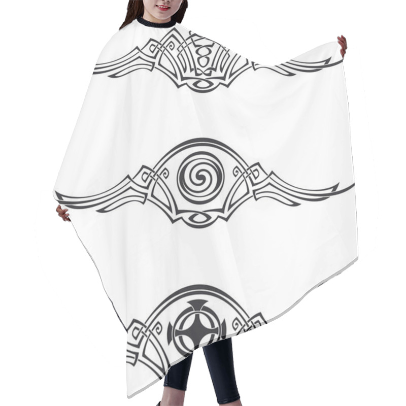 Personality  Celtic Style Patterns Hair Cutting Cape