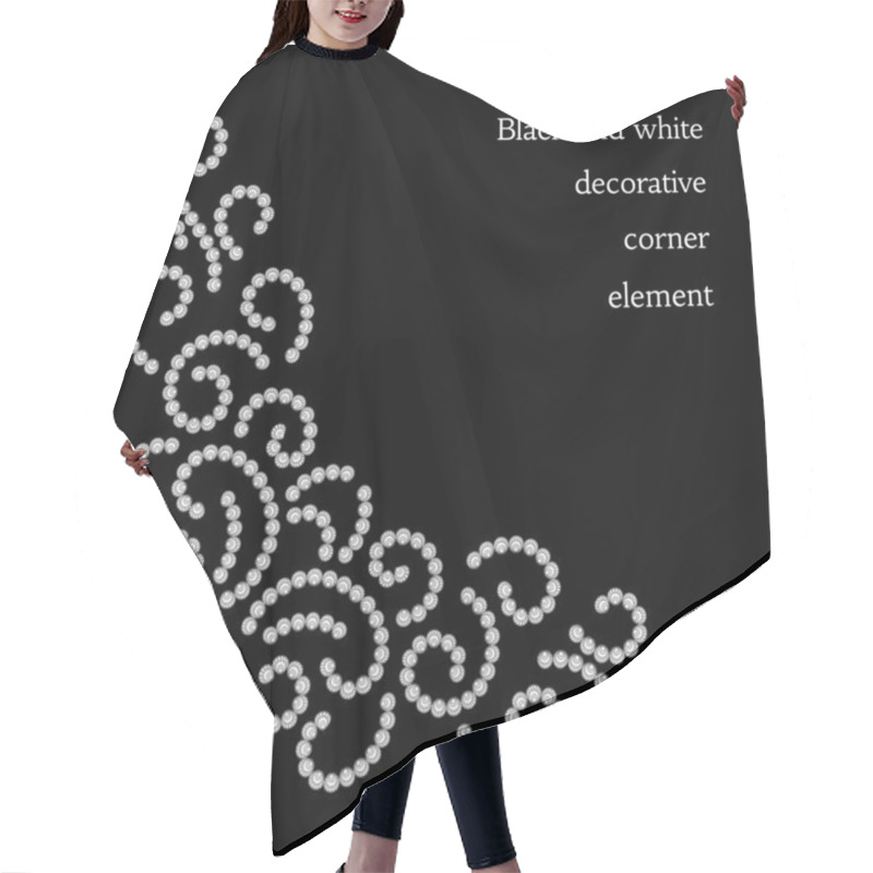 Personality  Diamond Corner Element Hair Cutting Cape