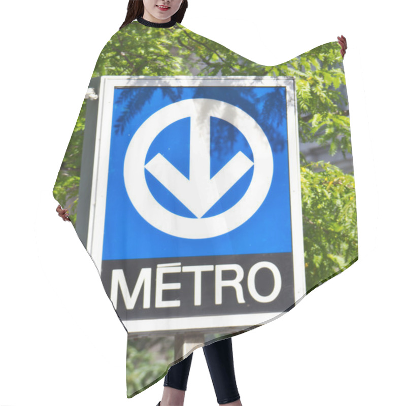 Personality  Distinctive Signage For The Montreal Metro Subway System Hair Cutting Cape