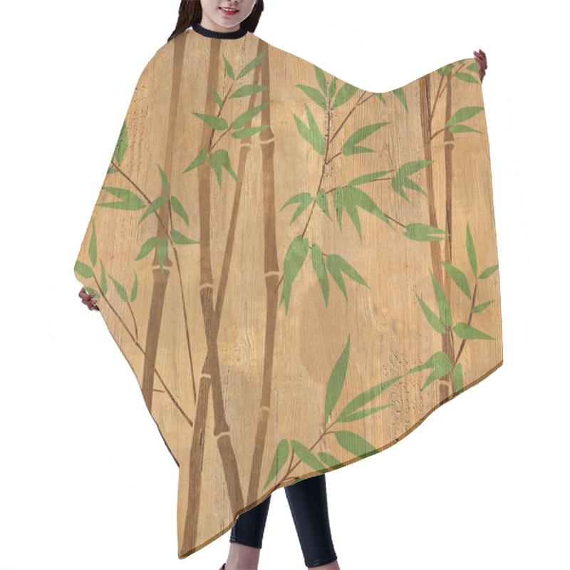 Personality  Bamboo Forest Background - Seamless Background - Wood Texture Hair Cutting Cape