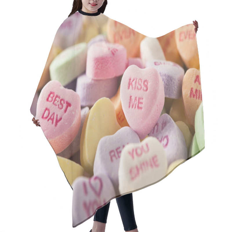 Personality  Candy Conversation Hearts For Valentine's Day Hair Cutting Cape