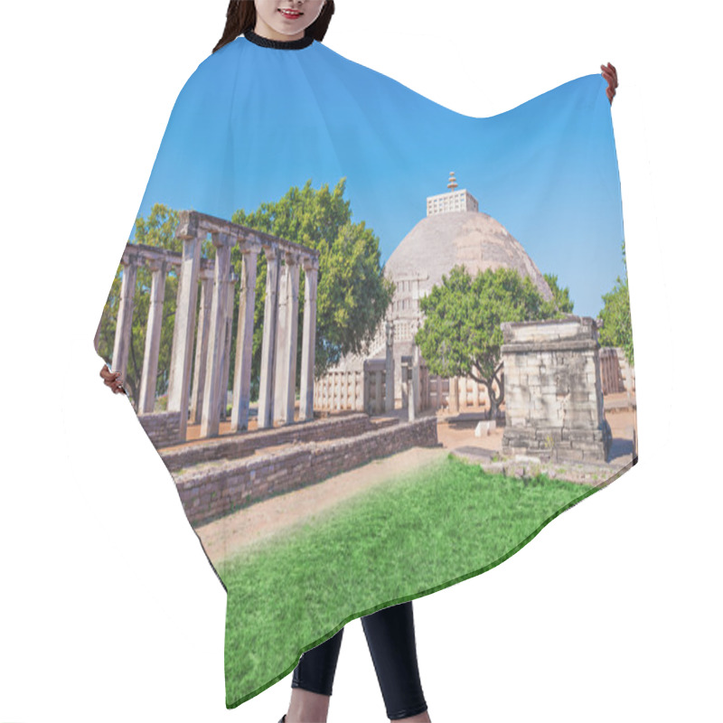 Personality  Sanchi Stupa, India Hair Cutting Cape