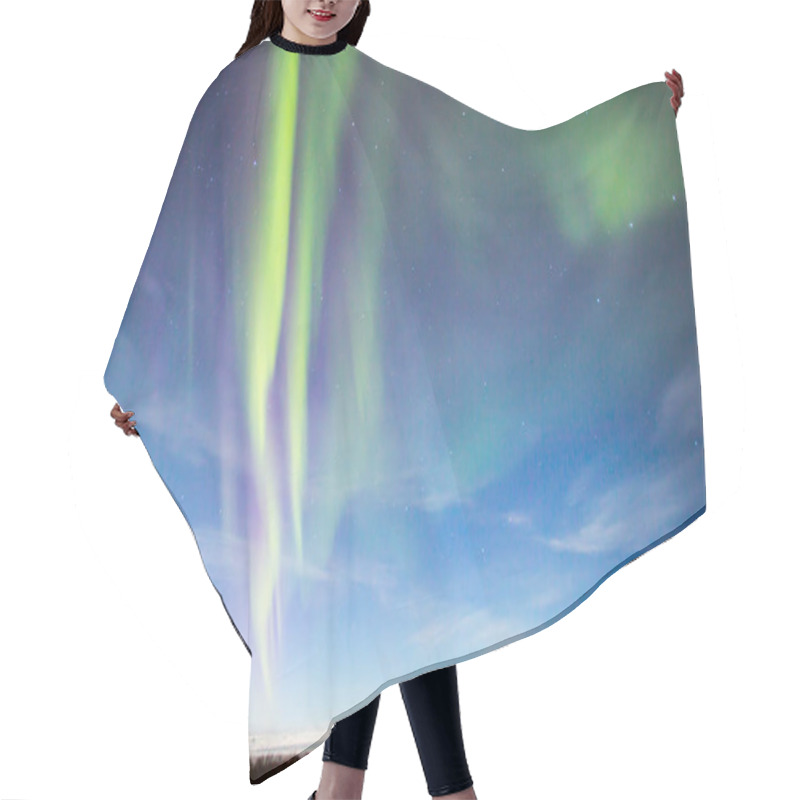 Personality  Aurora Borealis Or The Northern Lights  Hair Cutting Cape