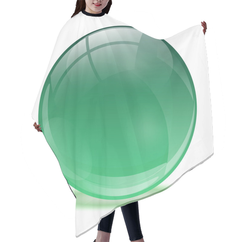 Personality  3D Crystal Sphere Hair Cutting Cape