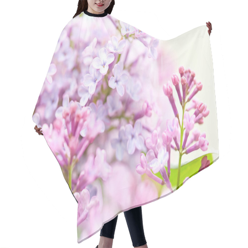 Personality  Beautiful Lilac Flowers Hair Cutting Cape