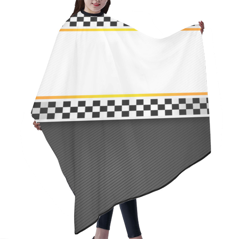 Personality  Taxi Blank Racing Background Hair Cutting Cape