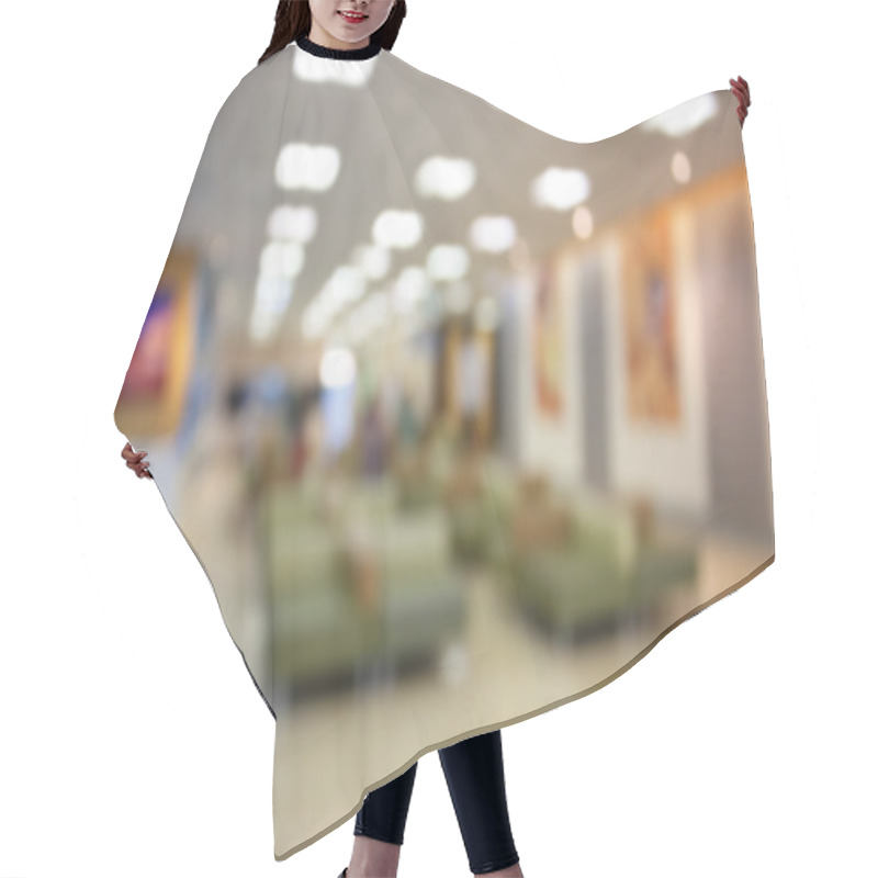 Personality  Blurred Waiting Chairs Zone In Hospital As Background Hair Cutting Cape