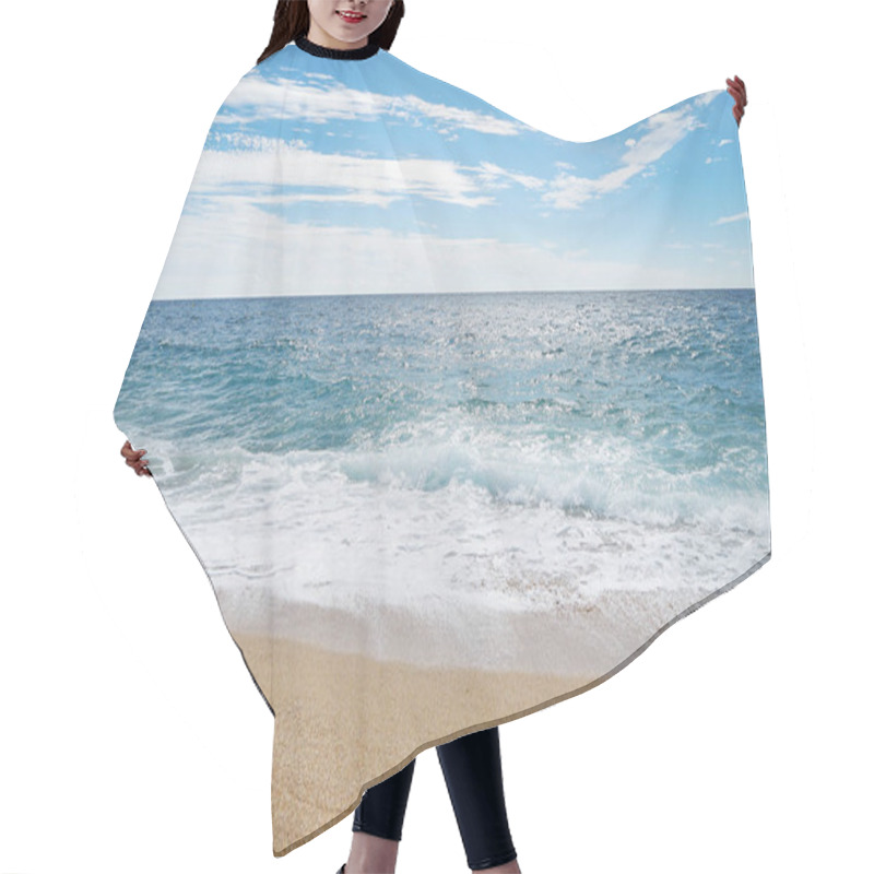 Personality  Sand, Sea And Blue Sky Hair Cutting Cape