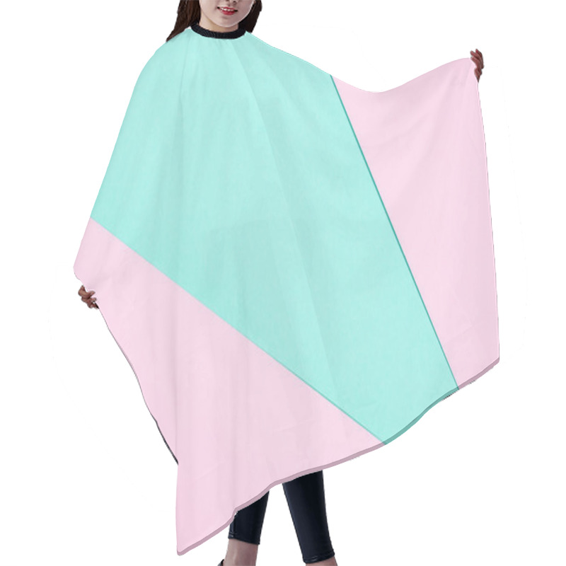 Personality  Abstract Modern Pink And Blue Background With Copy Space Hair Cutting Cape