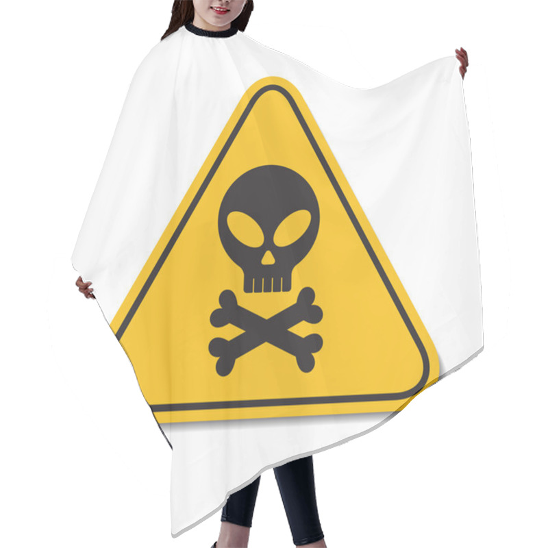 Personality  Danger Icon Hair Cutting Cape