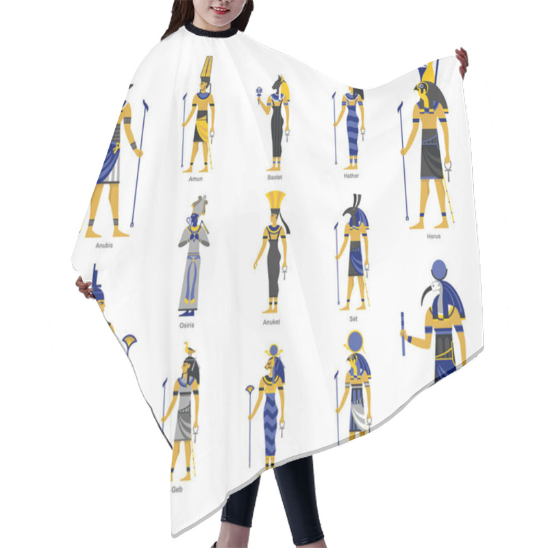 Personality  Egypt Ancient Gods Set Hair Cutting Cape