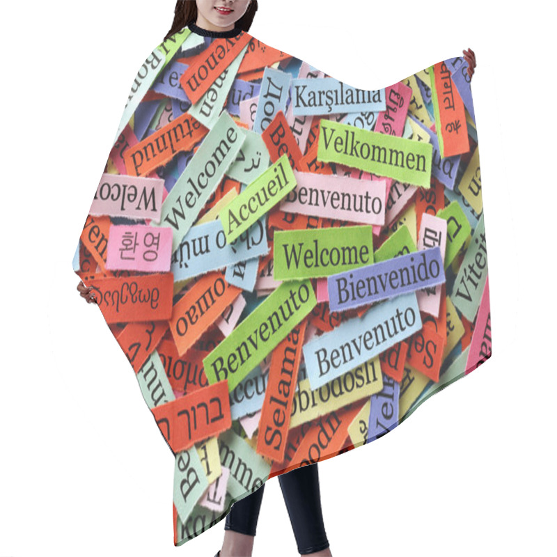 Personality  Welcome Collage Hair Cutting Cape