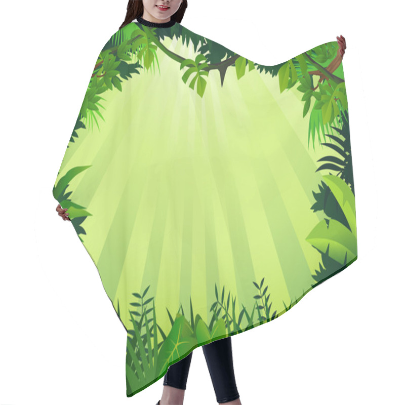 Personality  Forest Background Hair Cutting Cape