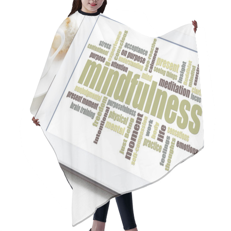 Personality  Mindfulness Word Cloud Hair Cutting Cape