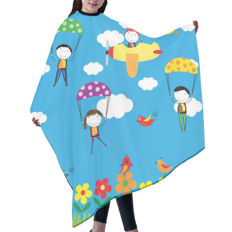 Personality  Happy Kids Hair Cutting Cape