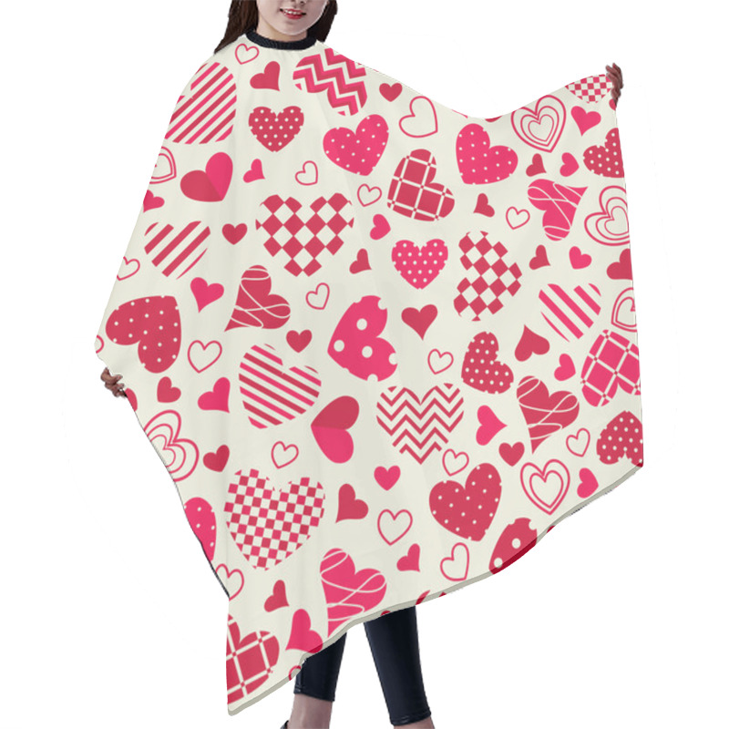 Personality  Happy Valentine's Day Hair Cutting Cape