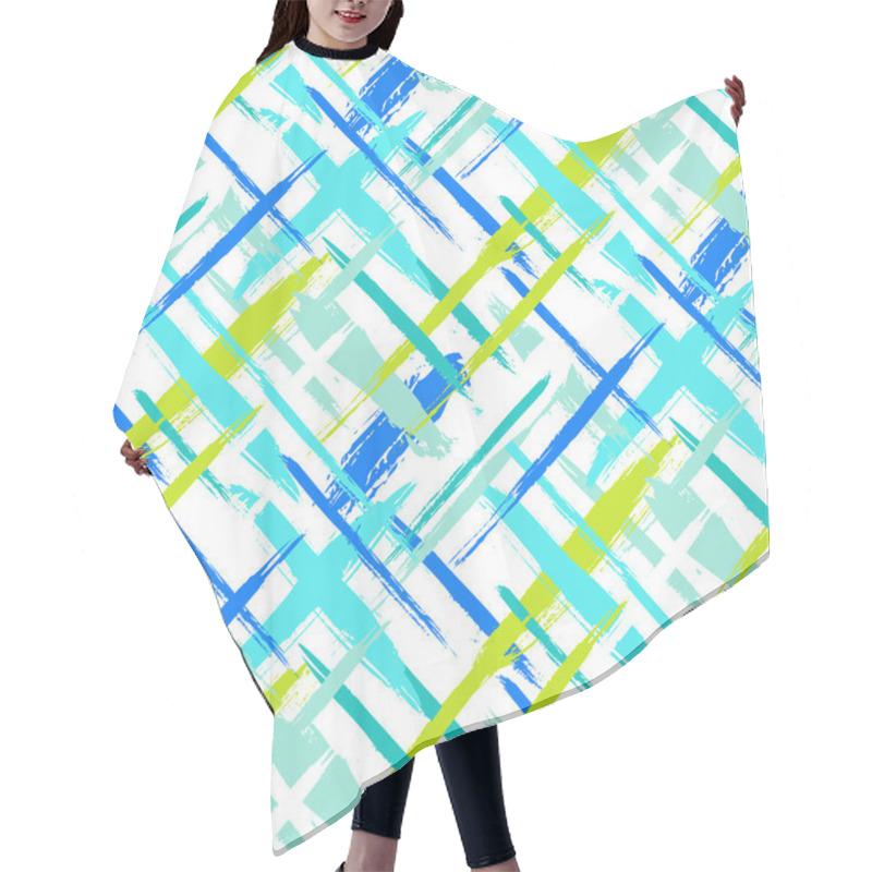 Personality  Pattern With Stripes And Crosses Hair Cutting Cape