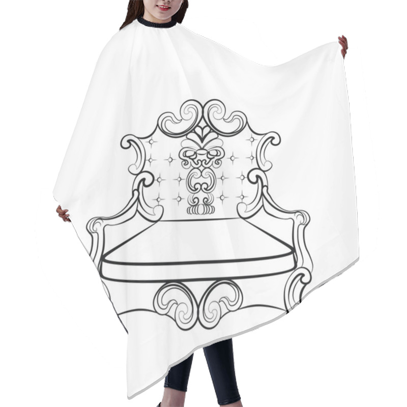 Personality  Royal Imperial Armchair In Rococo Style Hair Cutting Cape