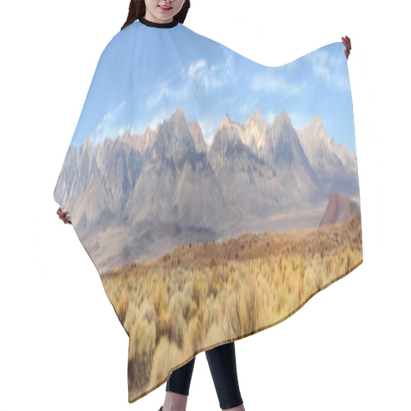 Personality  Panorama Of The Sierra Nevada Mountains Hair Cutting Cape