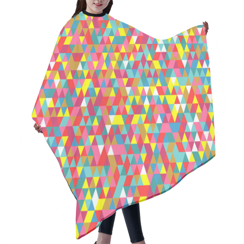 Personality  Triangle Pattern Background. Hair Cutting Cape