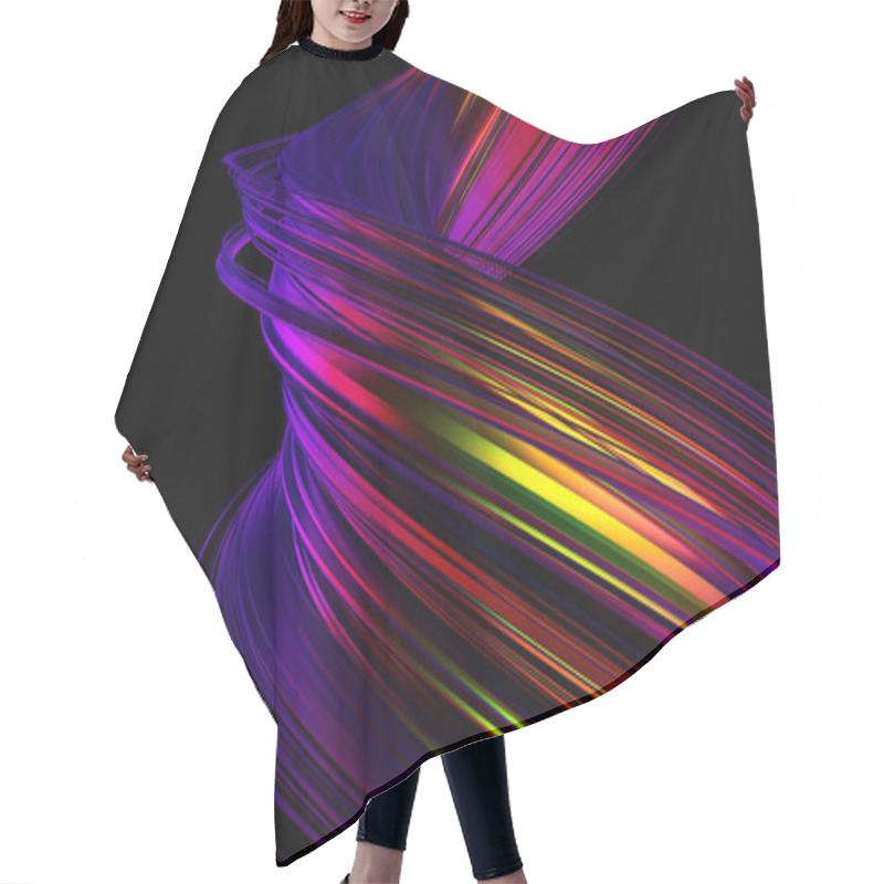 Personality  Abstract 3D Rendering Of A Modern Shape Hair Cutting Cape