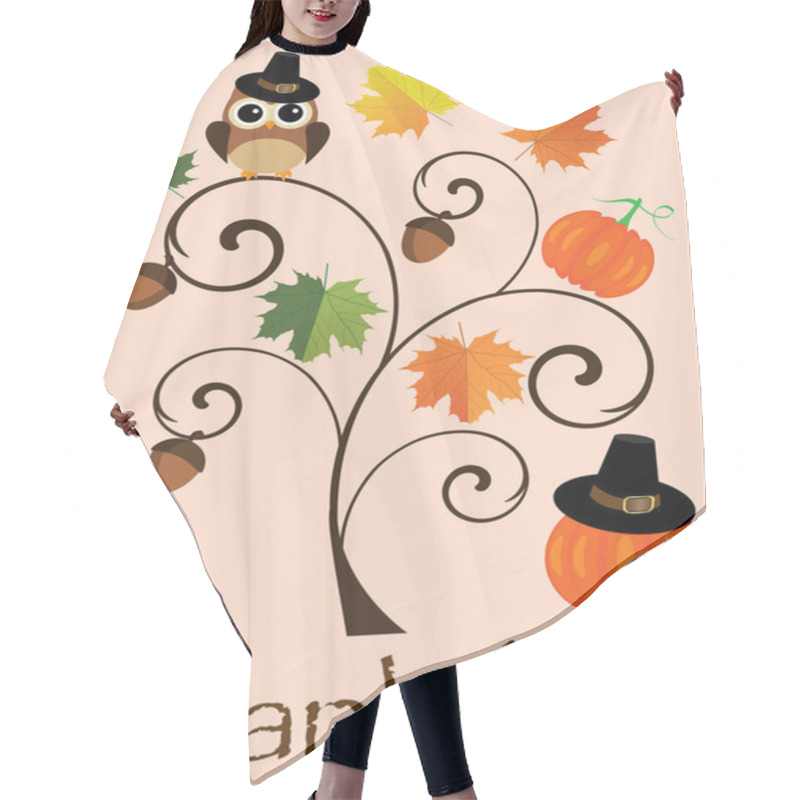 Personality  Fall Tree Hair Cutting Cape