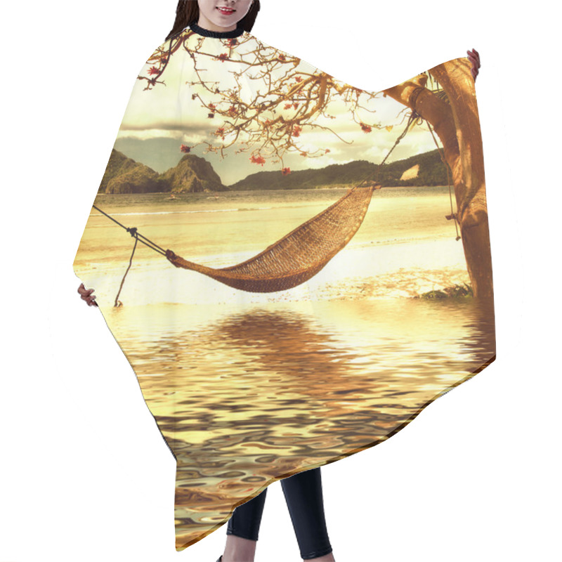 Personality  Tropical Scene Hair Cutting Cape