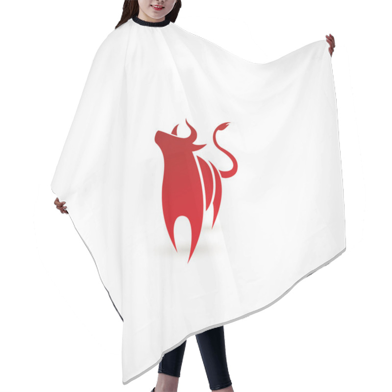 Personality  Bull Symbol Hair Cutting Cape