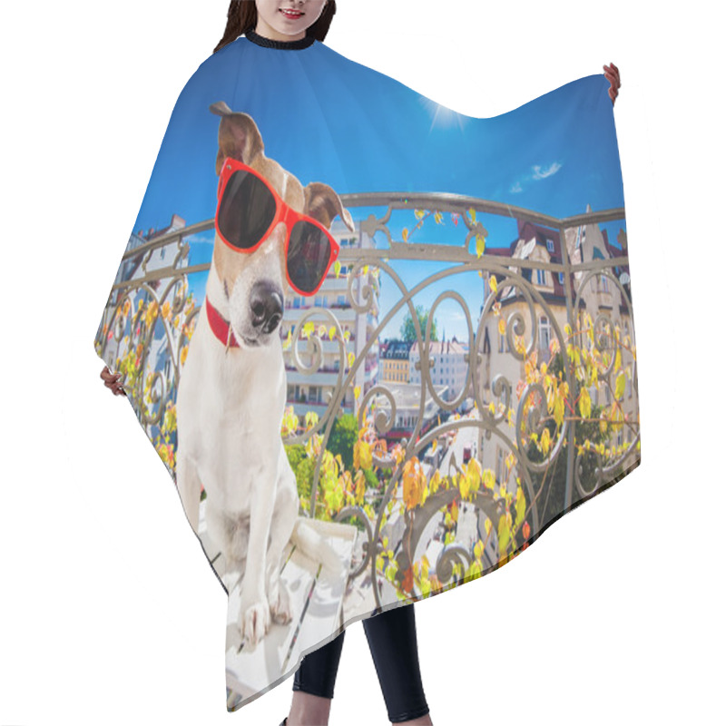 Personality  Crazy Silly Dumb Dog Fisheye Look Hair Cutting Cape