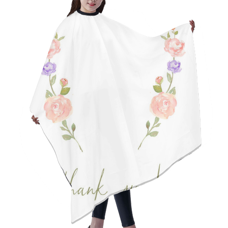 Personality  Spring Floral Branches. Hair Cutting Cape