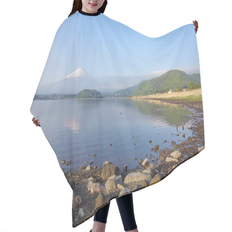 Personality  Mountain Fuji And Lake Hair Cutting Cape