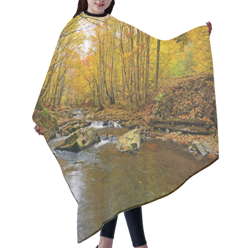 Personality  Autumn Scenery In The Forest Hair Cutting Cape